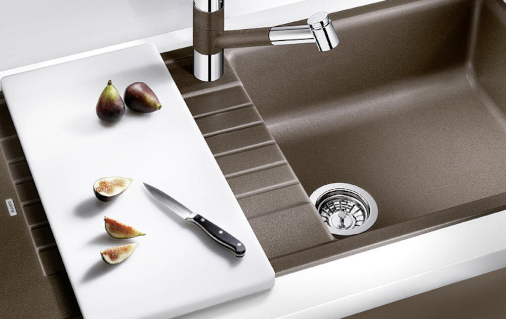 BLANCO zlewozmywak wbudowany montaż blat kuchenny otwór silgranit granit łatwe czyszczenie kamień