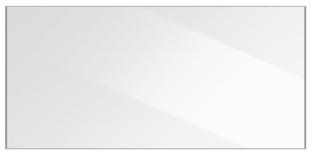 Prostokątny panel w kolorze naturalnej bieli z delikatnym połyskiem.