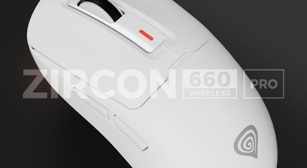 Mysz GENESIS Zircon 660 Pro biały trzy tryby łączności bezprzewodowe połączenie RapidSpeed Wireless eneregooszczędny Bluetooth 5.0 kabel USB-A / USB-C