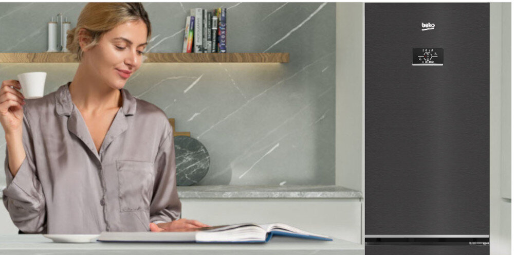 LODÓWKA BEKO B3RCNA344HXBR BEYOND cicha praca 37 db spokój cisza technologie