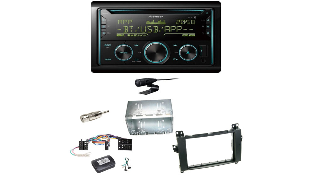 Radio samochodowe PIONEER FH-S720BT - złącza