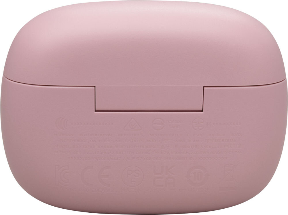 Słuchawki dokanałowe JBL Wave Beam 2 ANC - Sterowanie, tył etui ładującego