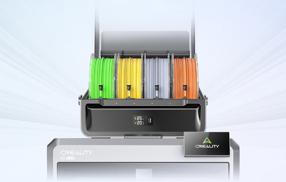 CREALITY K2 Plus Combo PLA, ABS, PETG, PA (nylon) i wiele innych aktywnie ogrzewaną komorę opcjonalny system CFS druk 3D 16 kolorach jednocześnie