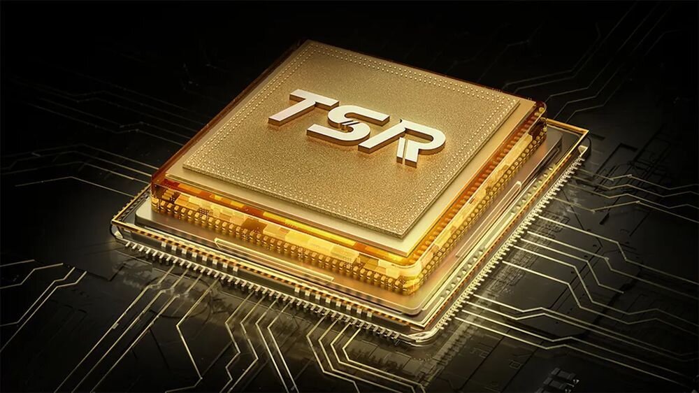 Telewizor TCL 75RM7L procesor TSR AiPQ inteligentna optymalizacja obrazu, wizualizacja procesora