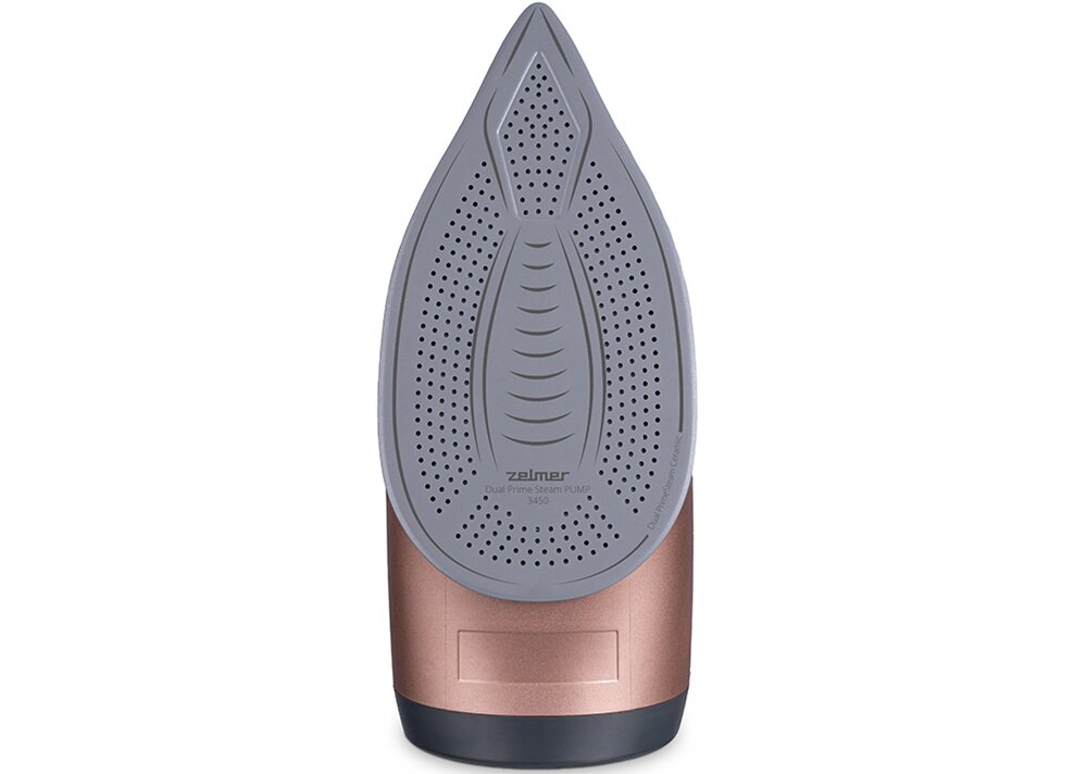 Żelazko ZELMER ZIR4920 Prime Steam Pump podójna stopa grzewcza, stopa na białym tle, ceramiczna powłoka