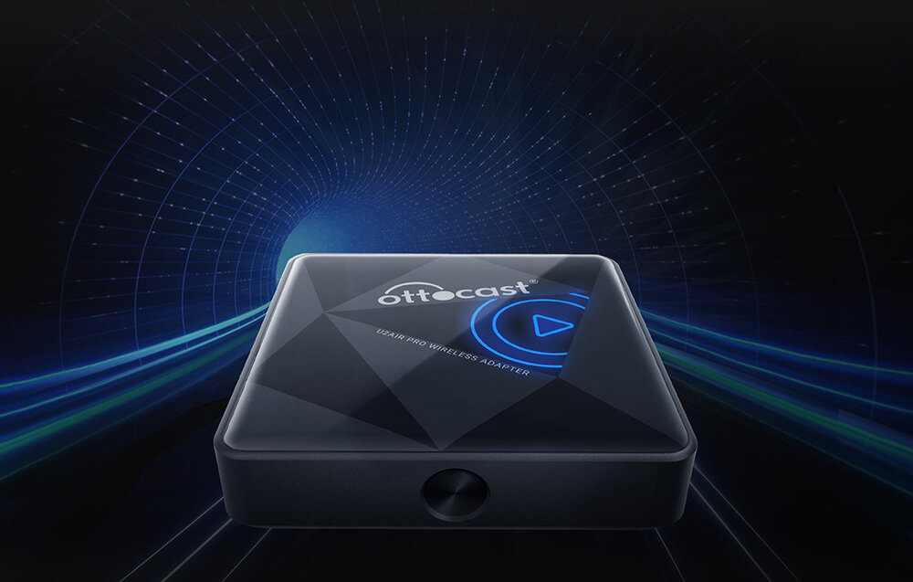 Adapter OTTOCAST CP82 U2-AIR Pro Bezprzewodowy CarPlay Czarny Linux dwurdzeniowy procesor ARM Cortex A7 o taktowaniu 1.2 GHz Wi-Fi 802.11 a/b/g/n/ac 5 GHz Bluetooth 5.0