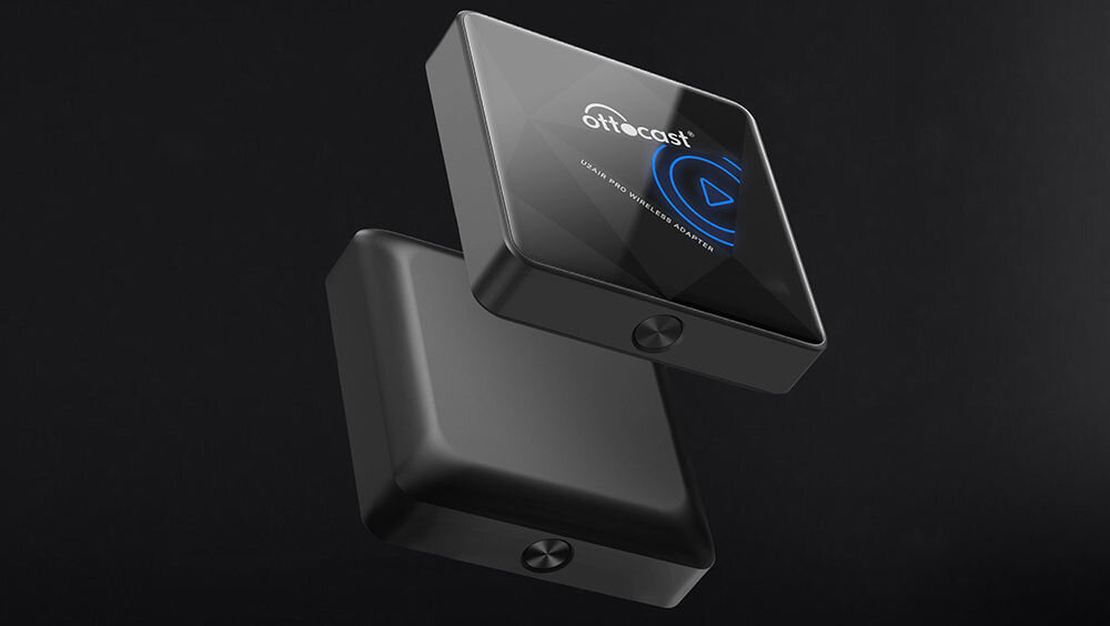 Adapter OTTOCAST CP82 U2-AIR Pro Bezprzewodowy CarPlay Czarny automatycznie łączy się z systemem CarPlay w ciągu ok. 14 sekund funkcja auto-connect siri