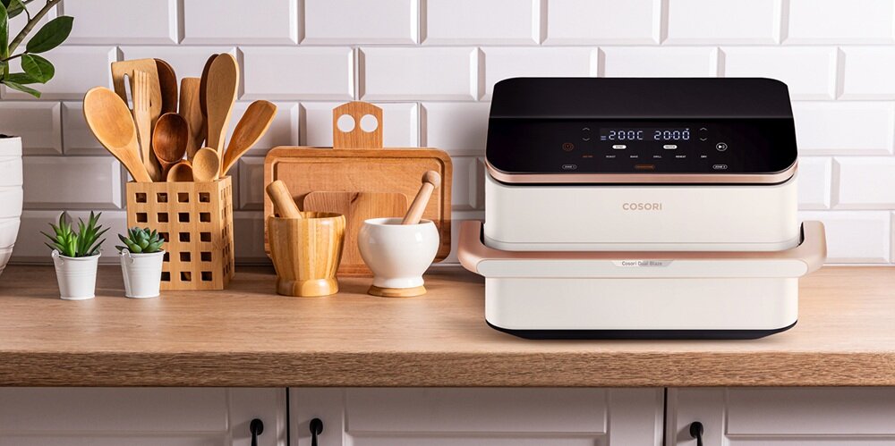 Air Fryer Frytkownica beztłuszczowa COSORI CAF-TF101S-WEUR Dual Blaze TwinFry stylowy design, nieprzywierający kosz, proste czyszczenie