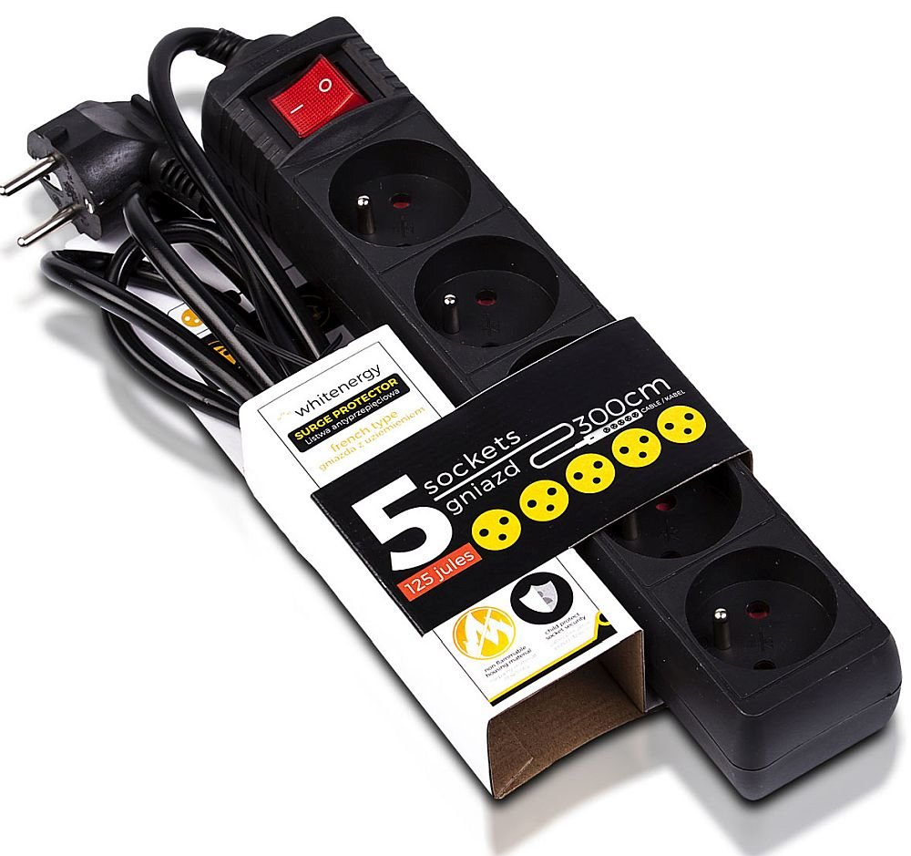 Listwa zasilająca Whitenergy gniazdka długość