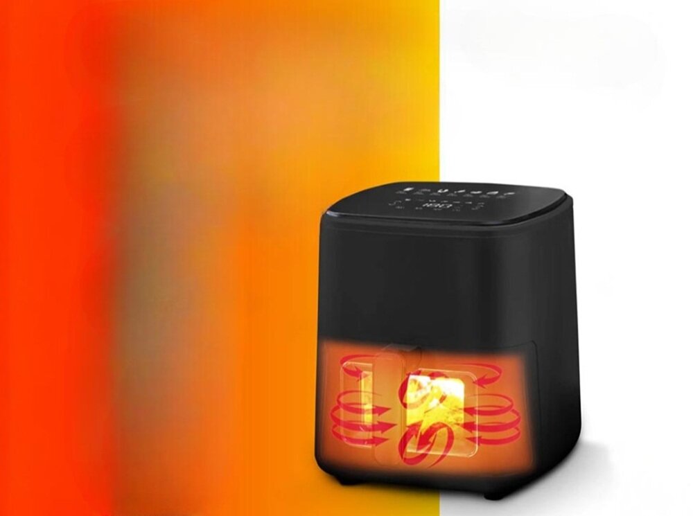 Air Fryer Frytkownica beztłuszczowa EXTRALINK Home SJ-500 intuicyjny panel sterowania, ustawienie temperatury i czasu, wskaźniki świetlne, pełna kontrola