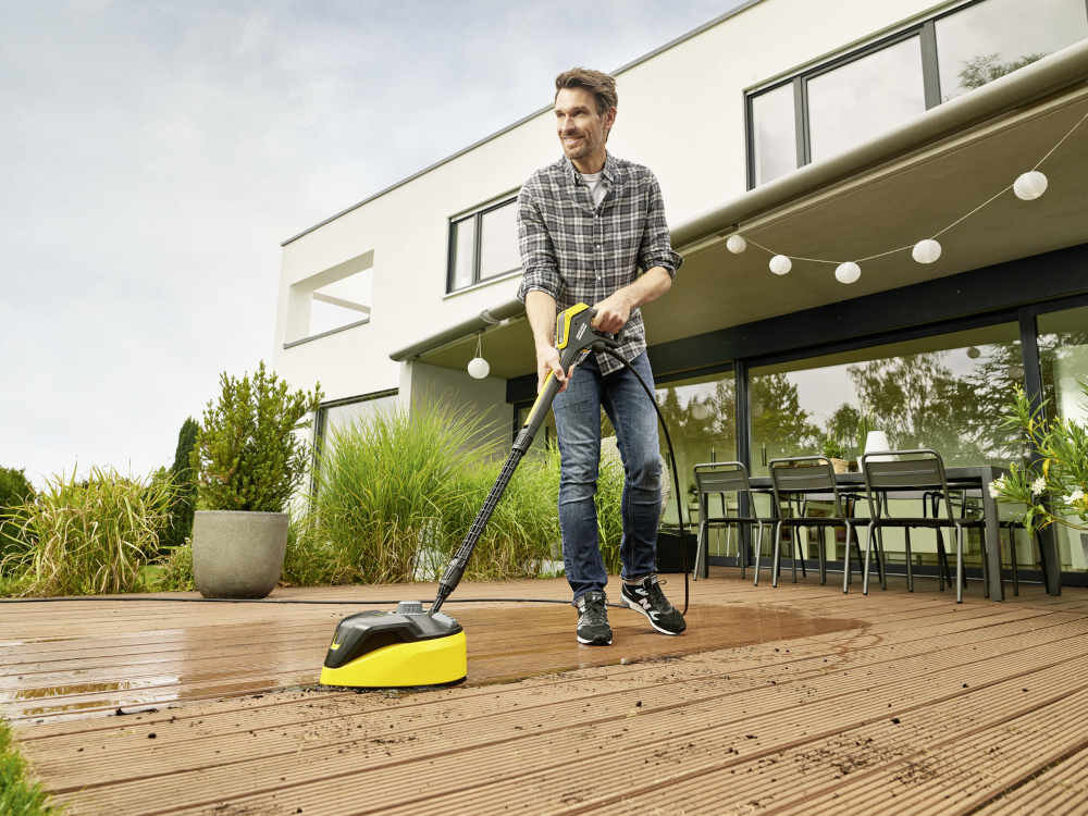 Myjka ciśnieniowa KARCHER K 7 Premium Smart Control Home 1.317-245.0 Szczotka do mycia tarasów T-Racer obrotowie ramie dwie dysze duży obszar
