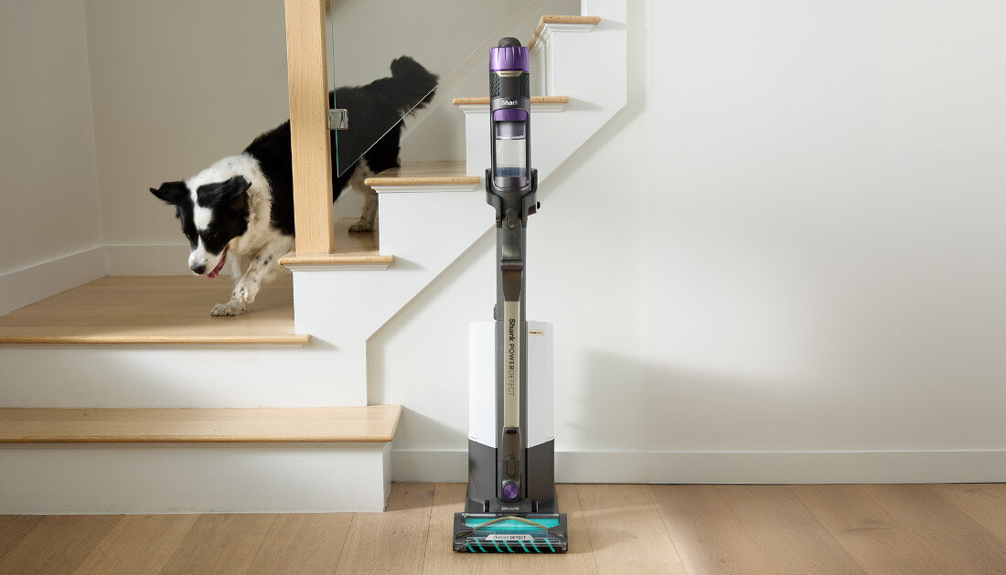 Odkurzacz SHARK PowerDetect IP3251EUT Długi czas pracy tryb eco stacja dokująca wygodne ładowanie przechowywanie urządzenia