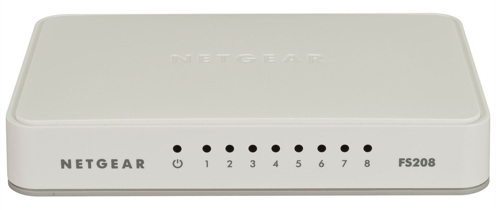 Switch NETGEAR Soho FS208 - dostępne złącza Rj-45