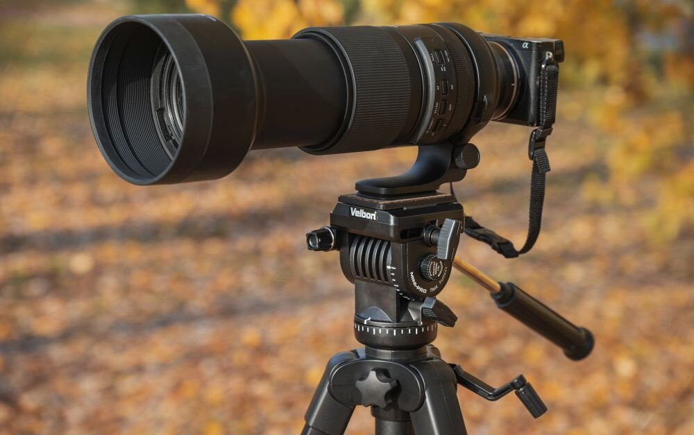 Velbon Videomate 638 głowica PH-368 tłumienie olejowe płynne ruchy wideo 3kg obciążenia