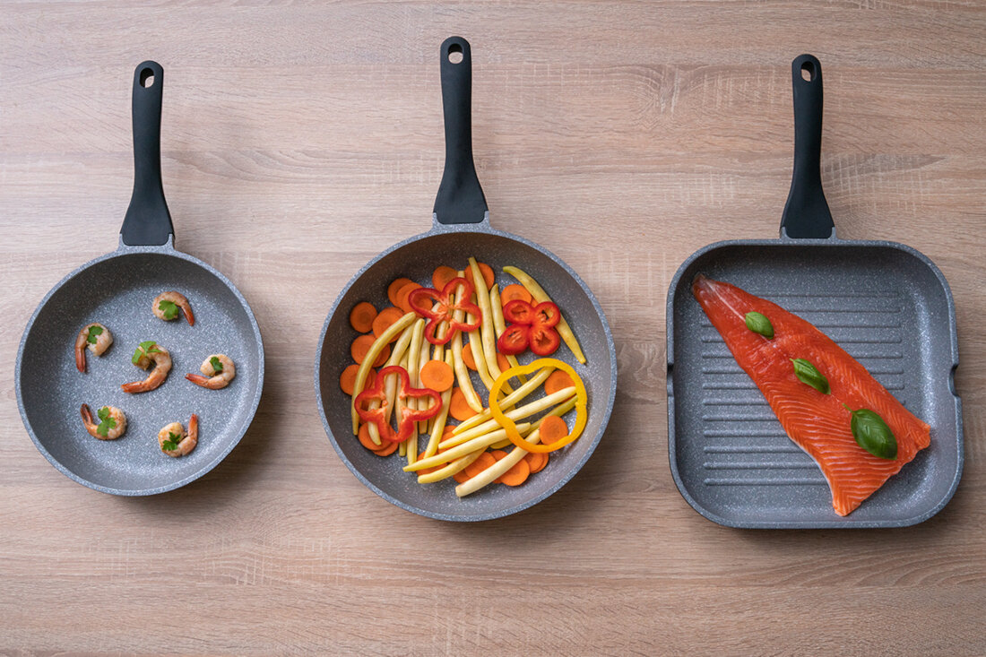 Patelnia GÖTZE & JENSEN Granitec Competence 28 cm kuchnia gazowa elektryczna halogenowa ceramiczna indukcyjna