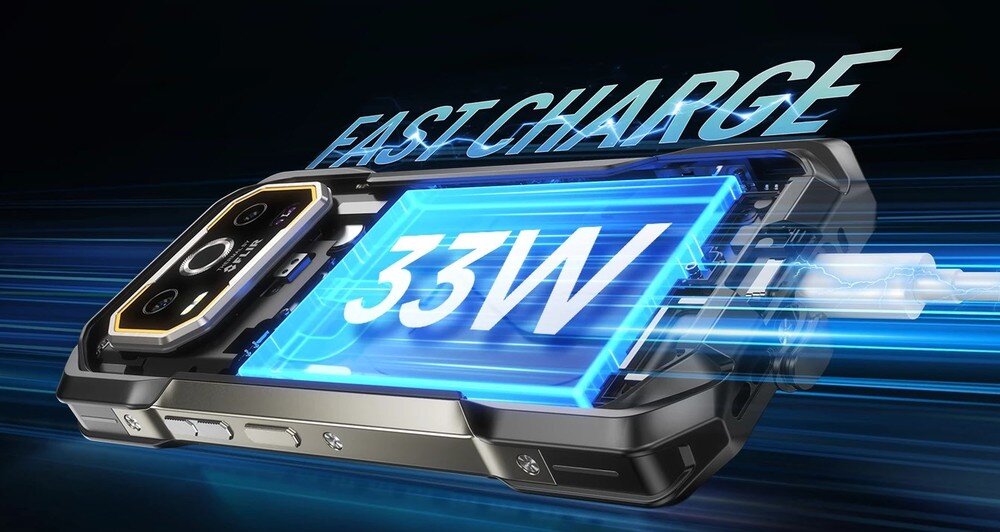 ULEFONE Armor 27T Pro szybkie ładowanie 33W oszczędność czasu podróże