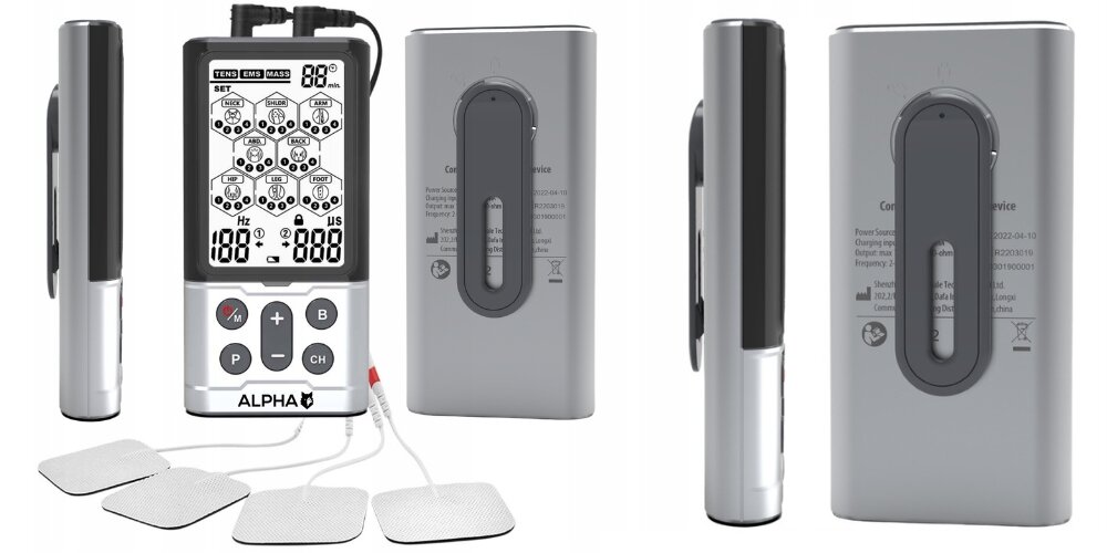 Elektrostymulator ALPHA Combo R-C101G intuicyjny panel 