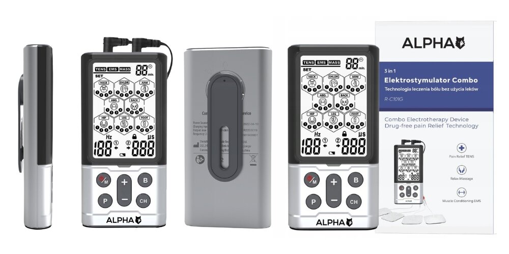 Elektrostymulator ALPHA Combo R-C101G o marce 