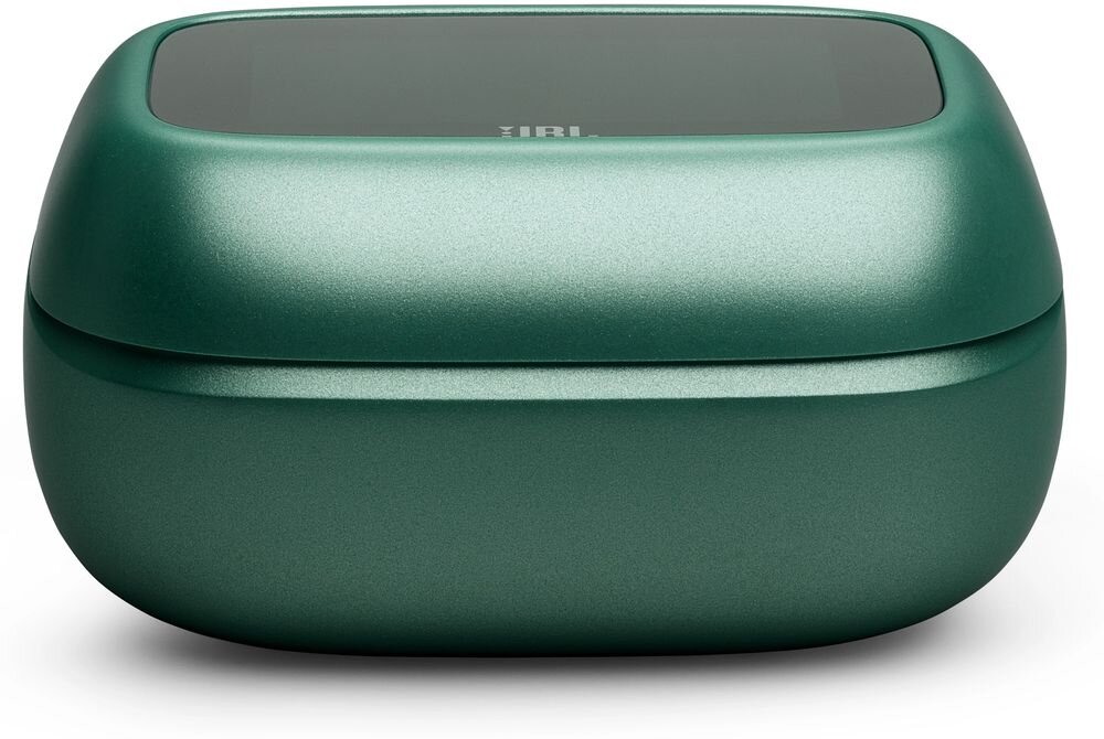 Słuchawki dokanałowe JBL Live Beam 4 ANC aplikacja JBL Headphones gesty personalizacja, etui na białym tle