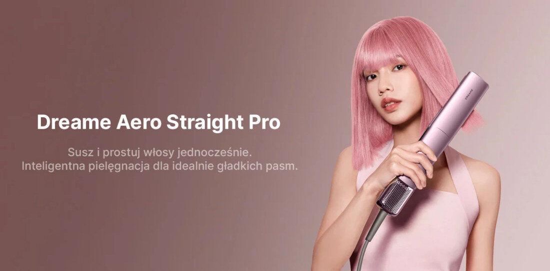Prostownica DREAME Aero Straight Pro 160 stopni zdjęcie lifestyle Szybka stylizacja powietrzem