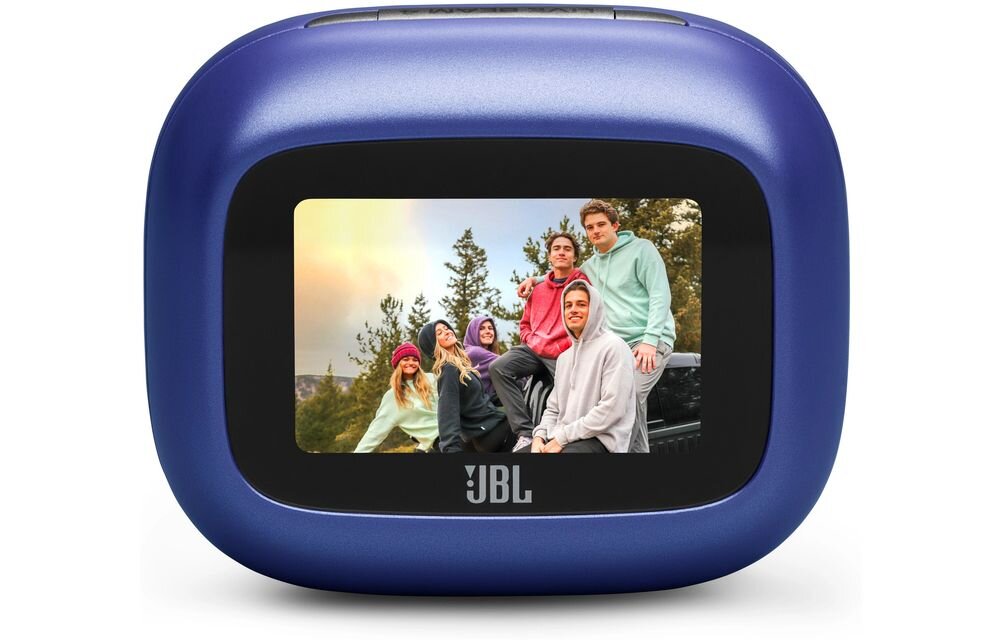 Słuchawki dokanałowe JBL Live Beam 4 ANC Personi-Fi 3.0 personalizacja brzmienia, etui na białym tle
