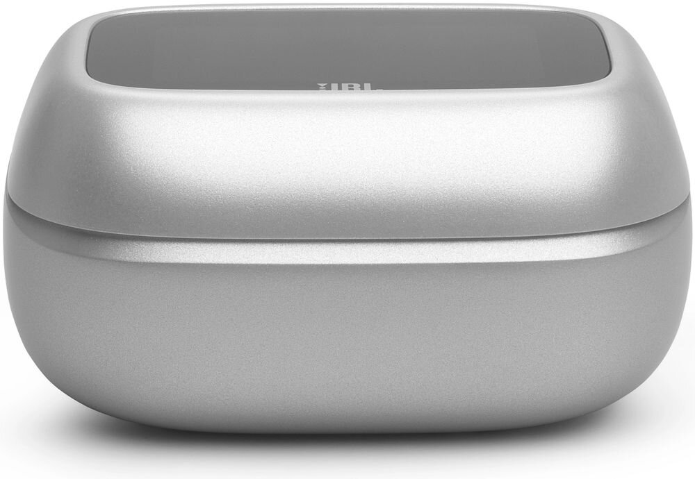 Słuchawki dokanałowe JBL Live Beam 4 ANC aplikacja JBL Headphones gesty personalizacja, etui na białym tle