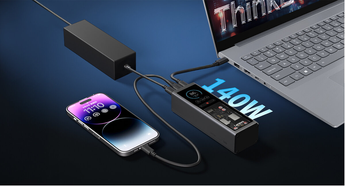 LENOVO G0A3140WWW precyzyjny układ cyfrowy kontrolę nad przepływem energii stabilną pracę urządzeń - smartfon i tablet podłączony pod powerbank