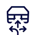 Ikona przedstawia niebieski symbol w kształcie litery \'e\'.