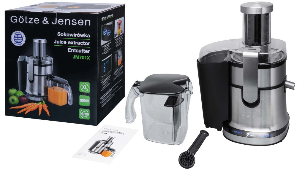 Sokowirówka GÖTZE & JENSEN JM701X zawartosc opakowania