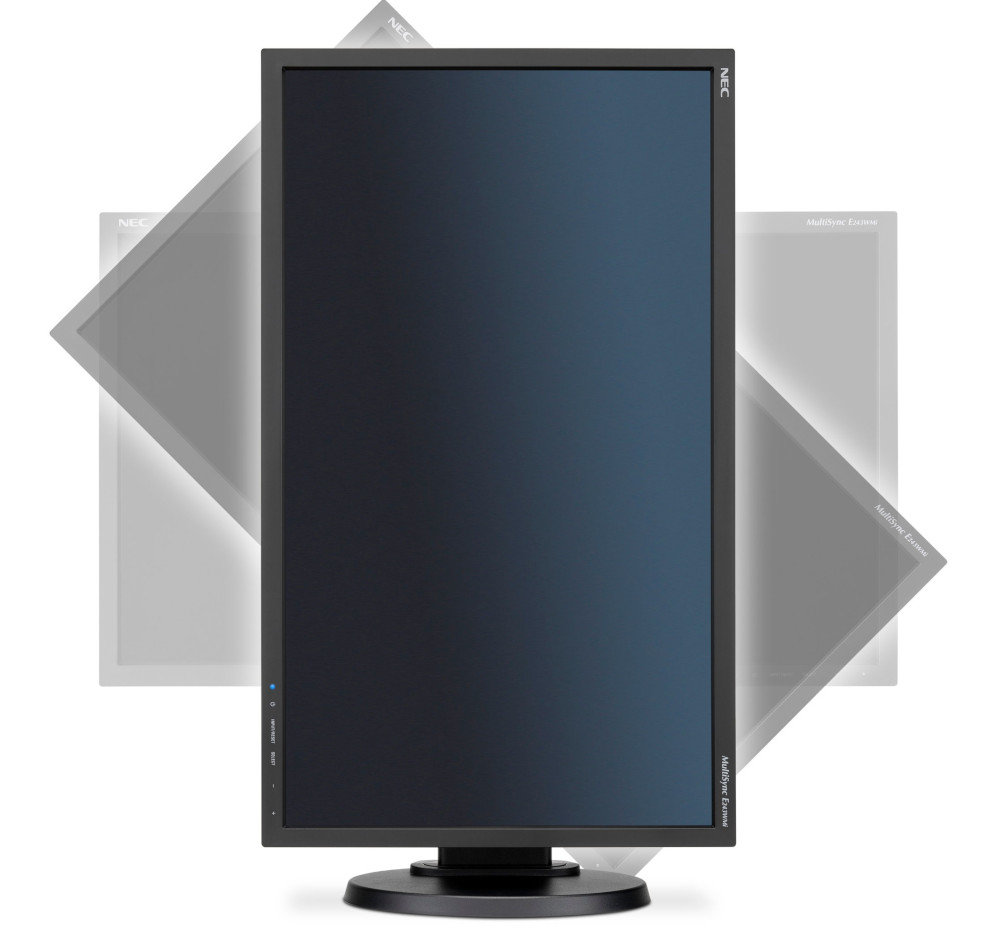 Monitor NEC E243WMi - Regulacja Pochylenia i Wysokości