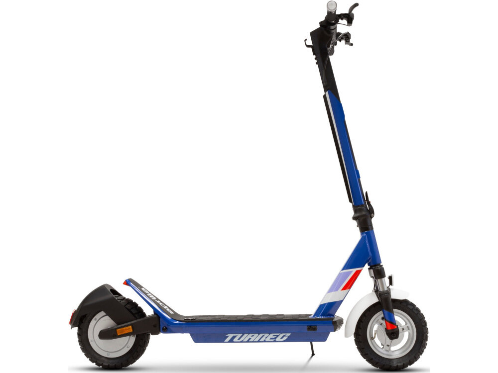 Hulajnoga elektryczna APRILIA Tuareg Granatowy solidna aluminiowa konstrukcja szeroki antyposlizgowy deck obciazenie do 120 kg