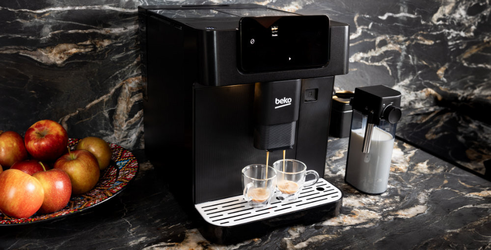 Ekspres BEKO CaffeExperto CEG7304B preferencje Przywrócenie ustawień fabrycznych przycisk Włącz/Wyłącz ikona program reset Funkcja opróżniania wody  higiena