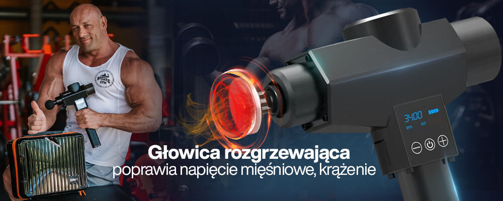 Masażer MEDIVON Gun Bandit krazenie krwi elastycznosc tkanek