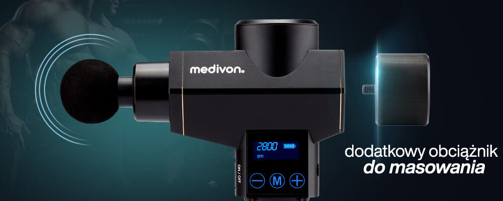 Masażer MEDIVON Gun Bandit obciaznik glebokie tkanki masazer