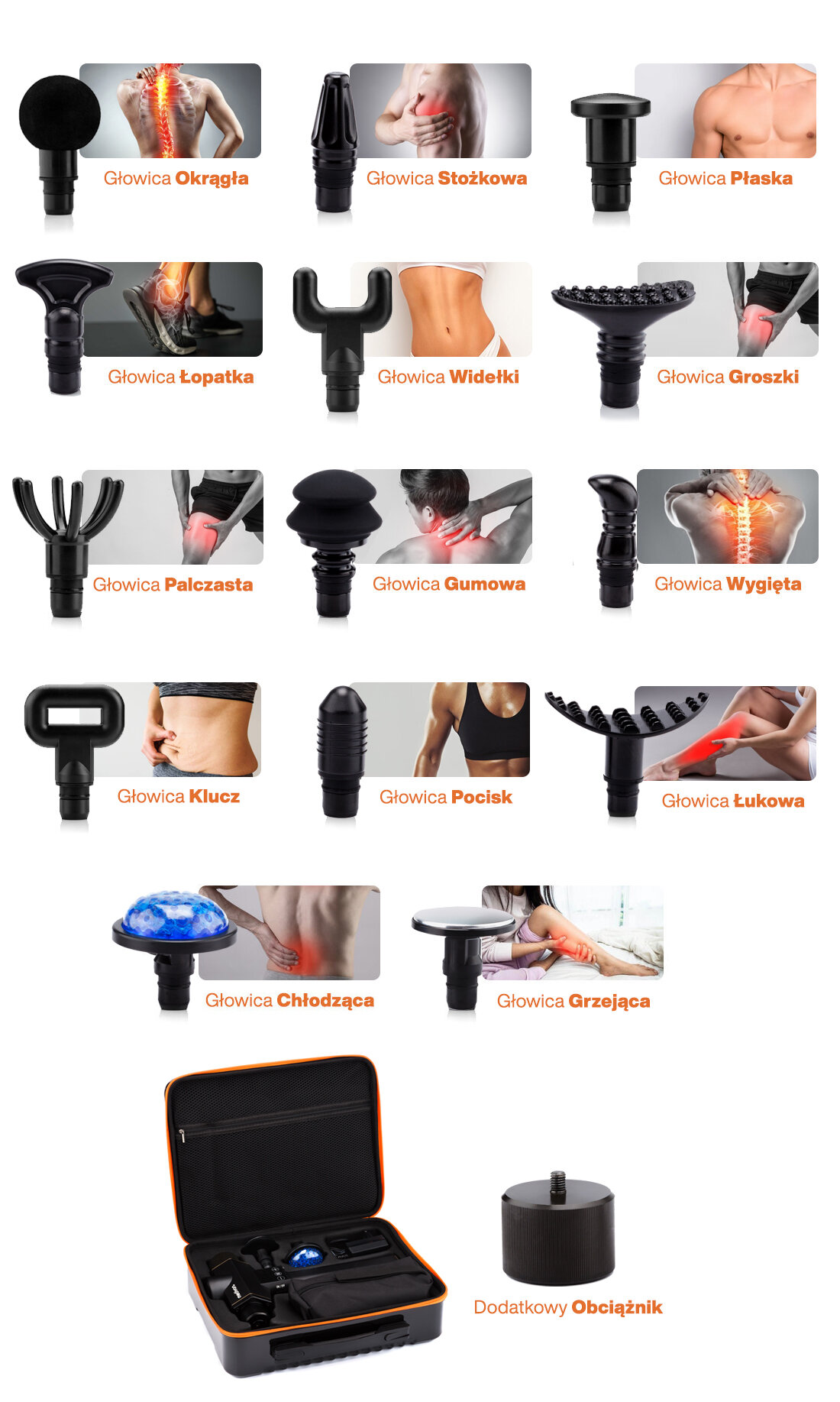 Masażer MEDIVON Gun Bandit zestaw