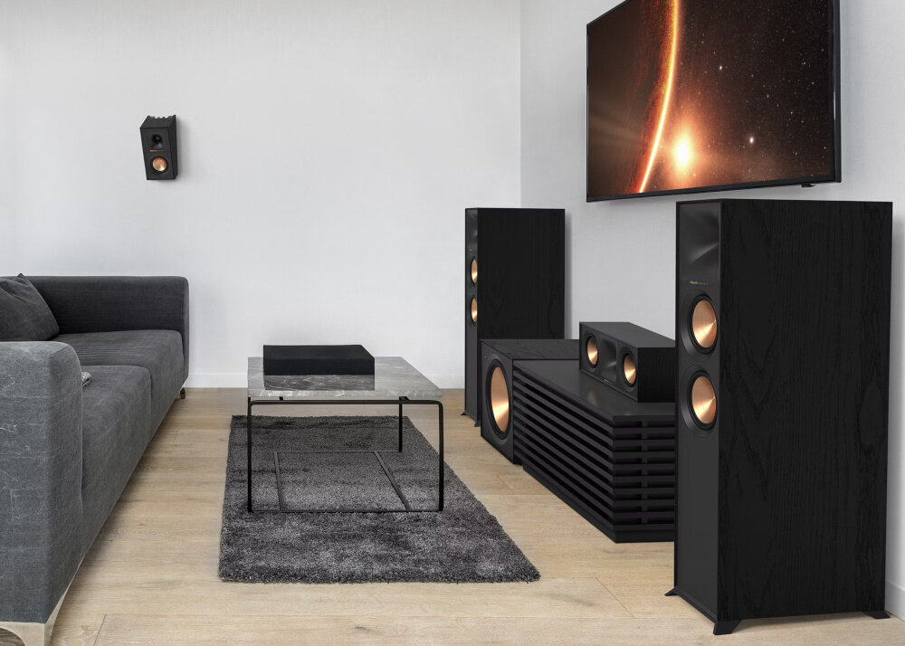 Kolumna głośnikowa KLIPSCH R-605FA Czarny (1 szt.) głośniki membrana technologie połączenia dźwięk jakość wytrzymała stylowa obudowa 