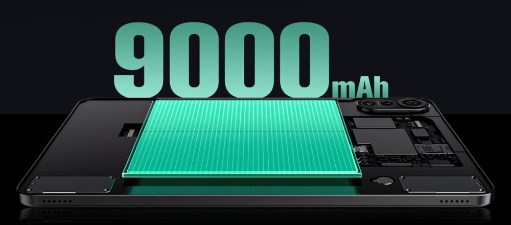 Blackview MEGA 2 bateria 9000 mAh AI Power Saving długi czas pracy ładowanie ochrona