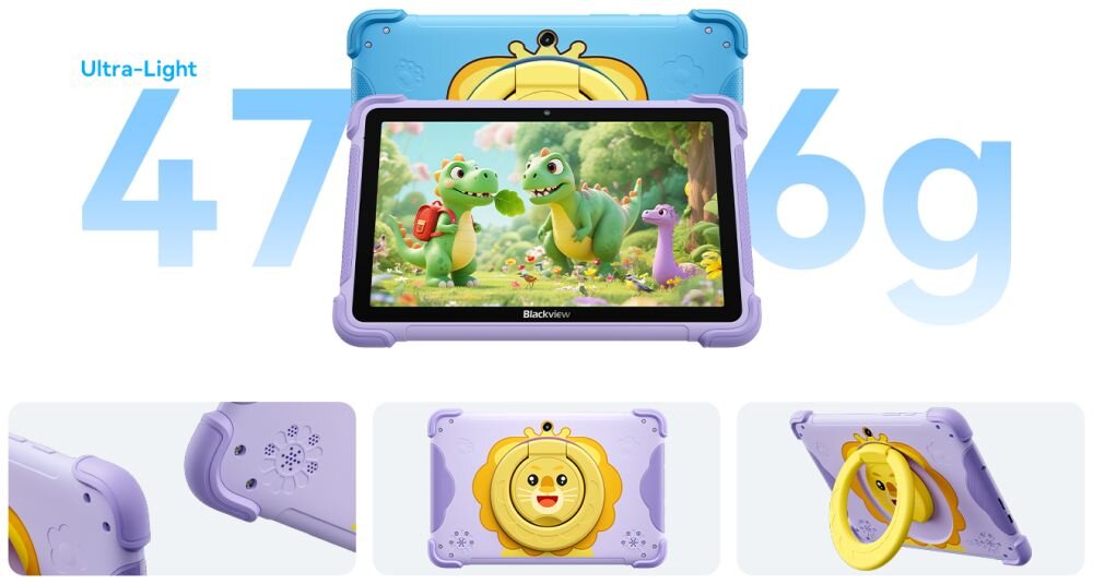 Blackview Link 1 Kids tablet etui podstawka lekka konstrukcja zaokrąglone krawędzie komfort użytkowania dzieci