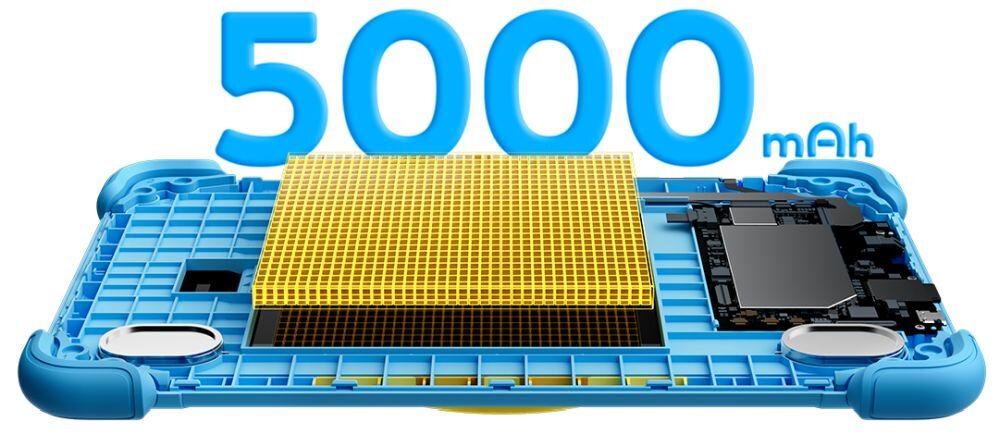 Blackview Link 1 Kids bateria 5000 mAh ładowanie 10W długi czas pracy tablet dziecięcy