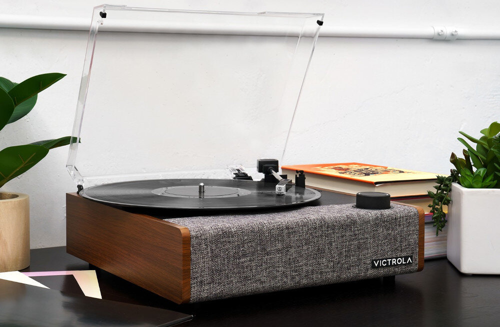 Gramofon VICTROLA VTA-74 - Odtwarzanie w trzech trybach, gramofon stojący na blacie