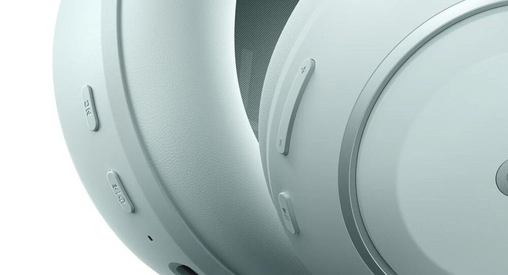 Słuchawki nauszne SOUNDCORE Space 2 ANC fizyczne przyciski sterowanie tryby, kadr na przyciski fizyczne słuchawek
