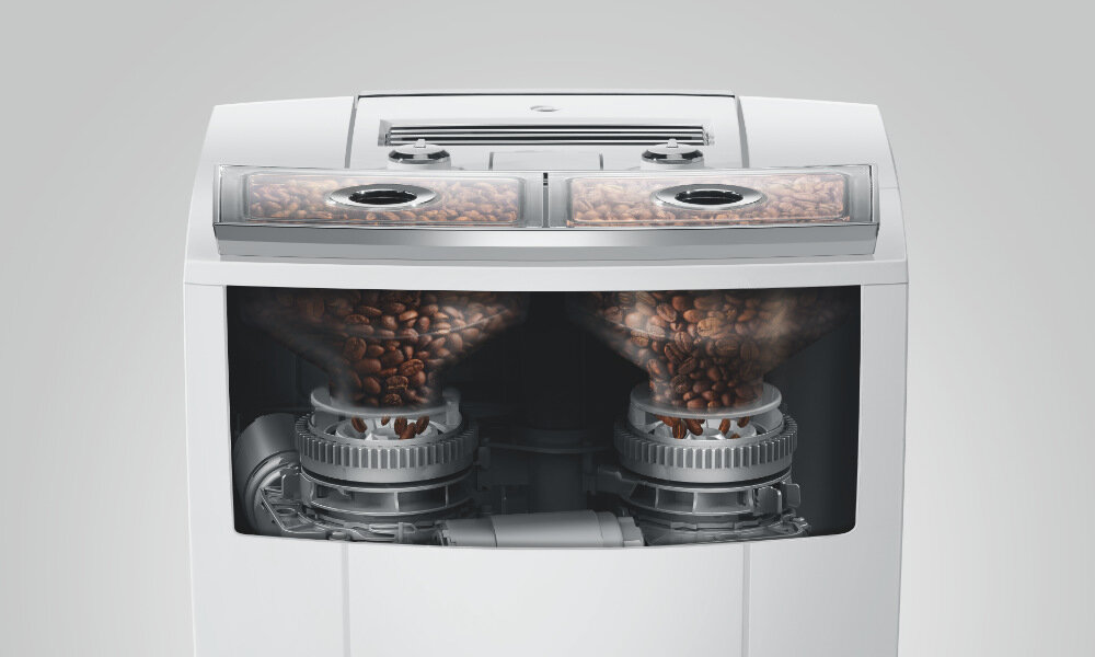 Ekspres JURA J8 Twin EA Diamond Biały Jednostka zaparzająca 8 generacji technologia zaparzania 3D aromat kawa cold brew