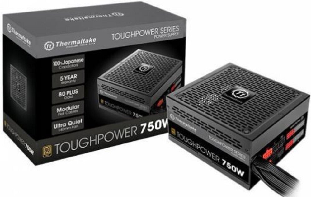 Zasilacz THERMALTAKE Toughpower 750W Gold - wysoka jakosc