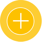 Żółta ikona z białym symbolem plusa w środku.