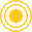 Mała ikona w kształcie żółtego okręgu z podwójną obwódką.