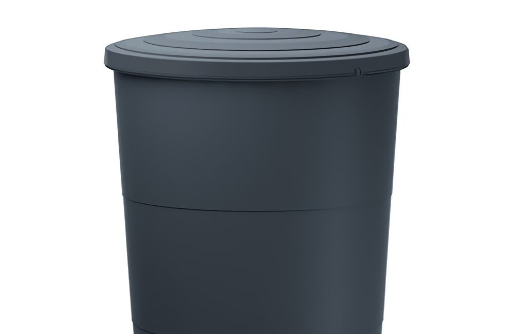 Zbiornik na deszczówkę PROSPERPLAST Smooth IDSM200-S433 200L Antracytowy pojemnosc 200 litrow stozkowy ksztalt srednica 600 mm wysokosc 1066 mm z wysokiej jakosci tworzywa sztucznego trwale odporne na dzialanie promieni UV