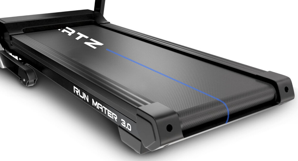 Bieżnia elektryczna HERTZ FITNESS Run Mater 3.0 1839W 22km-h solidna konstrukcja amortyzowany pas biegowy 8 punktow amortyzujacych po 4 z kazdej strony udzwig do 130 kg