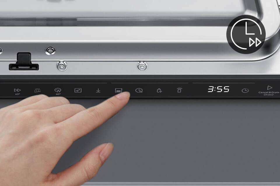 Opcja Speed Booster - palec wskazujący na tę funkcję 