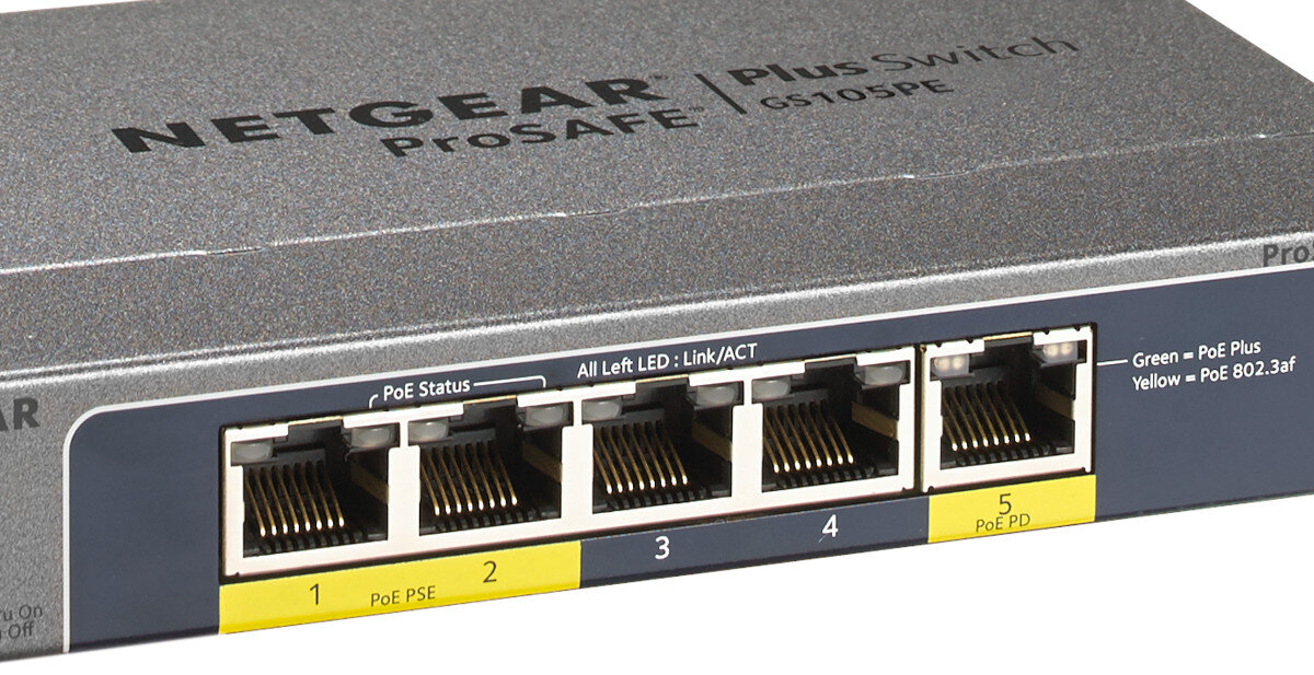Switch NETGEAR GS105PE-10000S duza ilosc funkcji