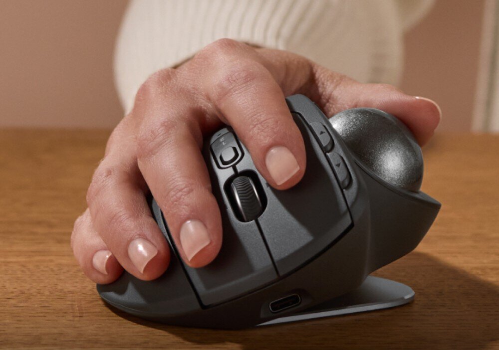 Mysz LOGITECH MX Ergo S bateria czas działania ładowanie port